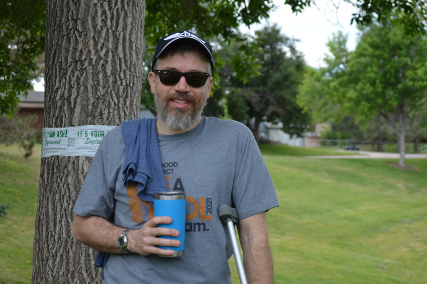 Ryan Bramlett, a coordinator in Englewood for the Neighborhood Rehab Project, at Rotolo Park on June 18, 2022.